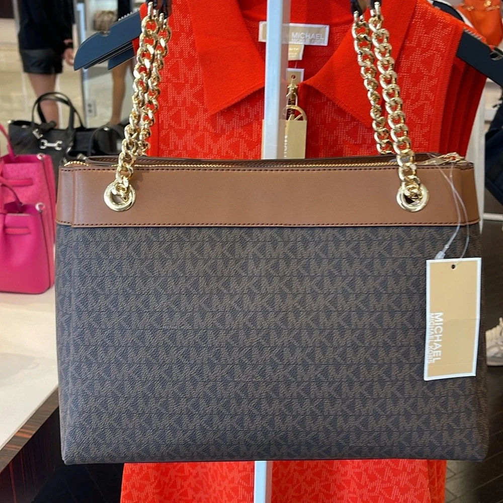 Michael Kors Whitney Medium Signature Logo Tote Shoulder Bag
Brown 
NWT - Picture 15 of 16